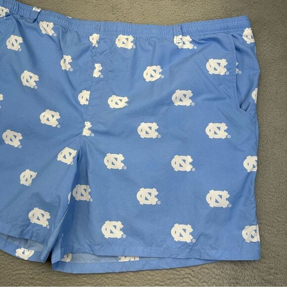Columbia UNC Swim Trunks Mens 6X Blue Tar Heels Nylon Lined Beach Summer Casual - Picture 3 of 15